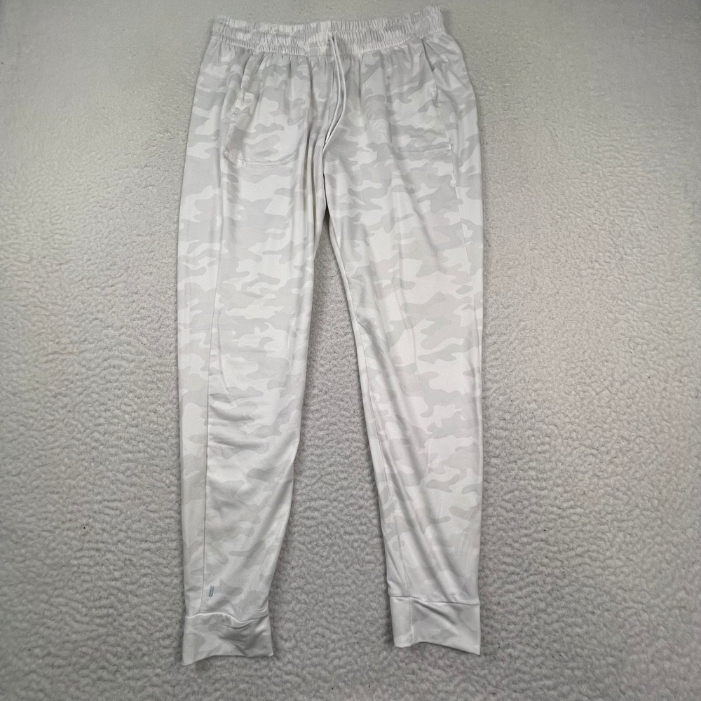 NOBULL Lightweight Joggers Women Medium White Camo Activewear Training Pants
